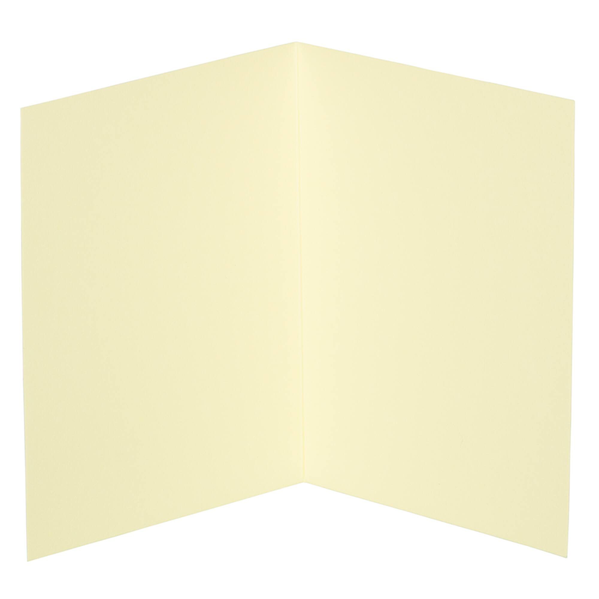 JAM Paper A2 Light Yellow Blank Foldover Cards